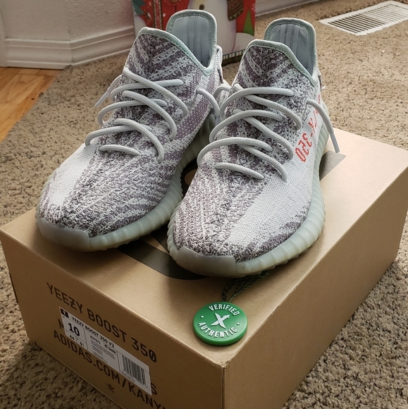 YEEZY 350 V2 BLUE TINT REVIEW OUTFITS YouTube